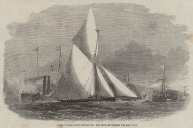 Match du Royal Thames Yacht Club, la Thought remportant le prix de 100 £